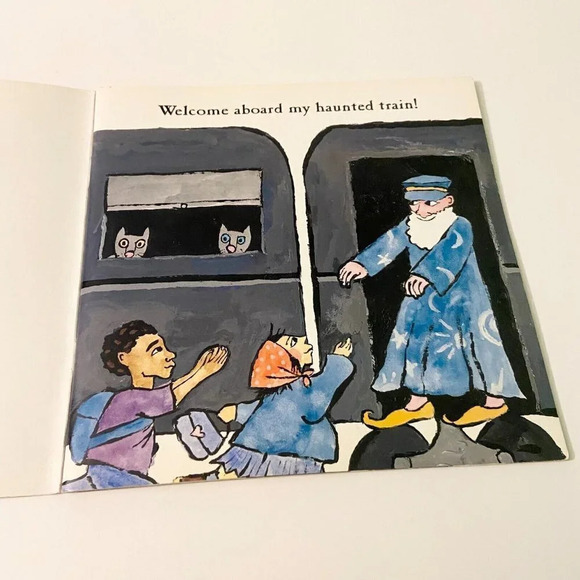 Vintage 1995  Lift the Flap Book My Haunted Train by Sheila White Samton - Picture 4 of 14